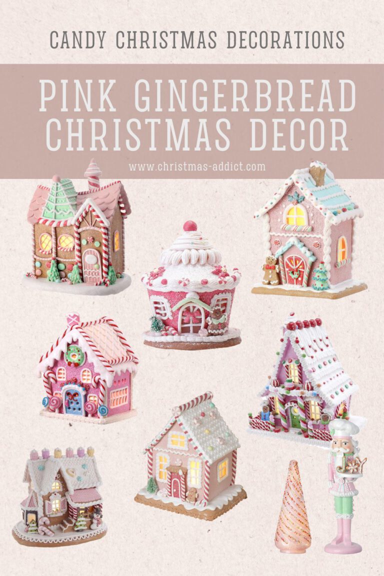 Super Cute Pink Gingerbread Christmas Decor