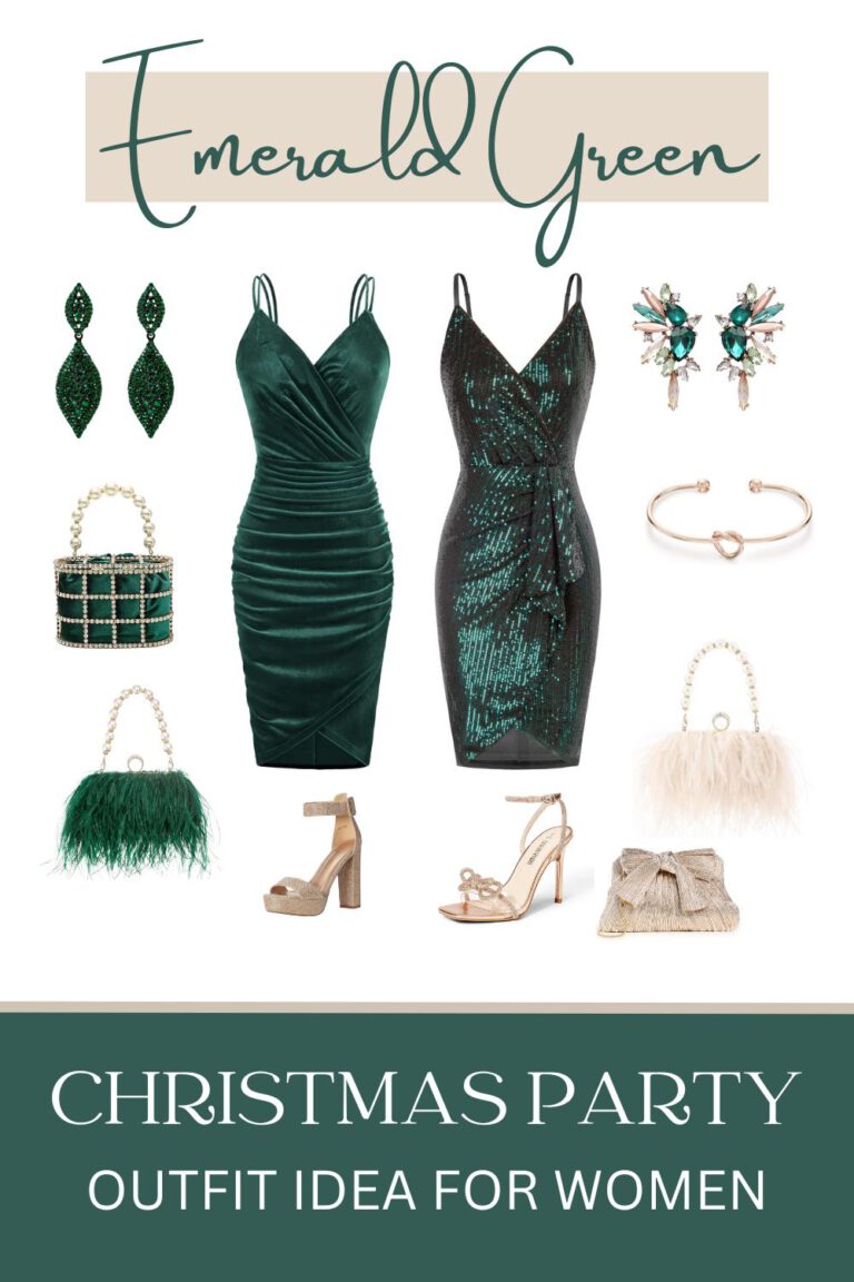 Emerald Christmas Party Outfit Ideas for Women