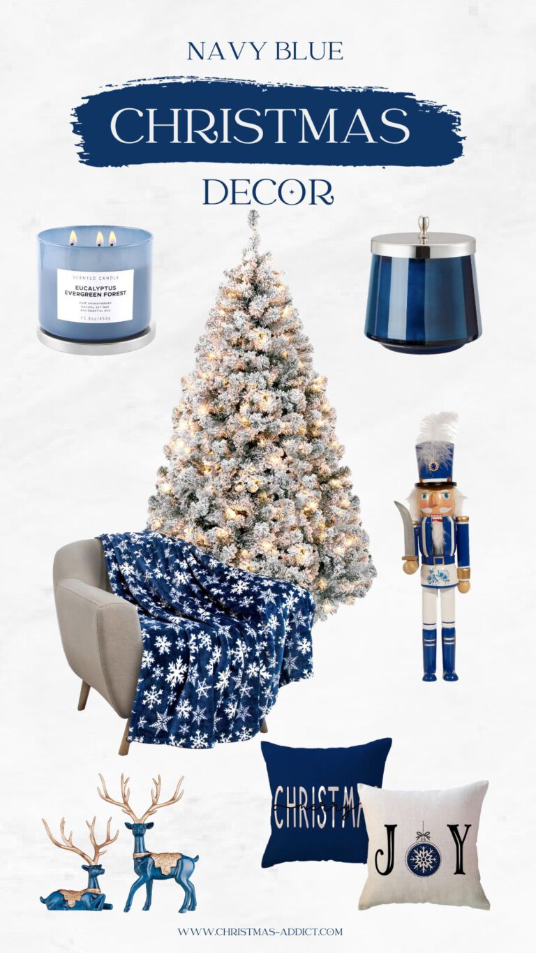 Navy Blue Christmas Decor – Pt. 1